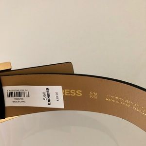 Express Accessories - Express Oversized Rectangle Buckle Belt Express Accessories - Express Oversized Rectangle Buckle Belt